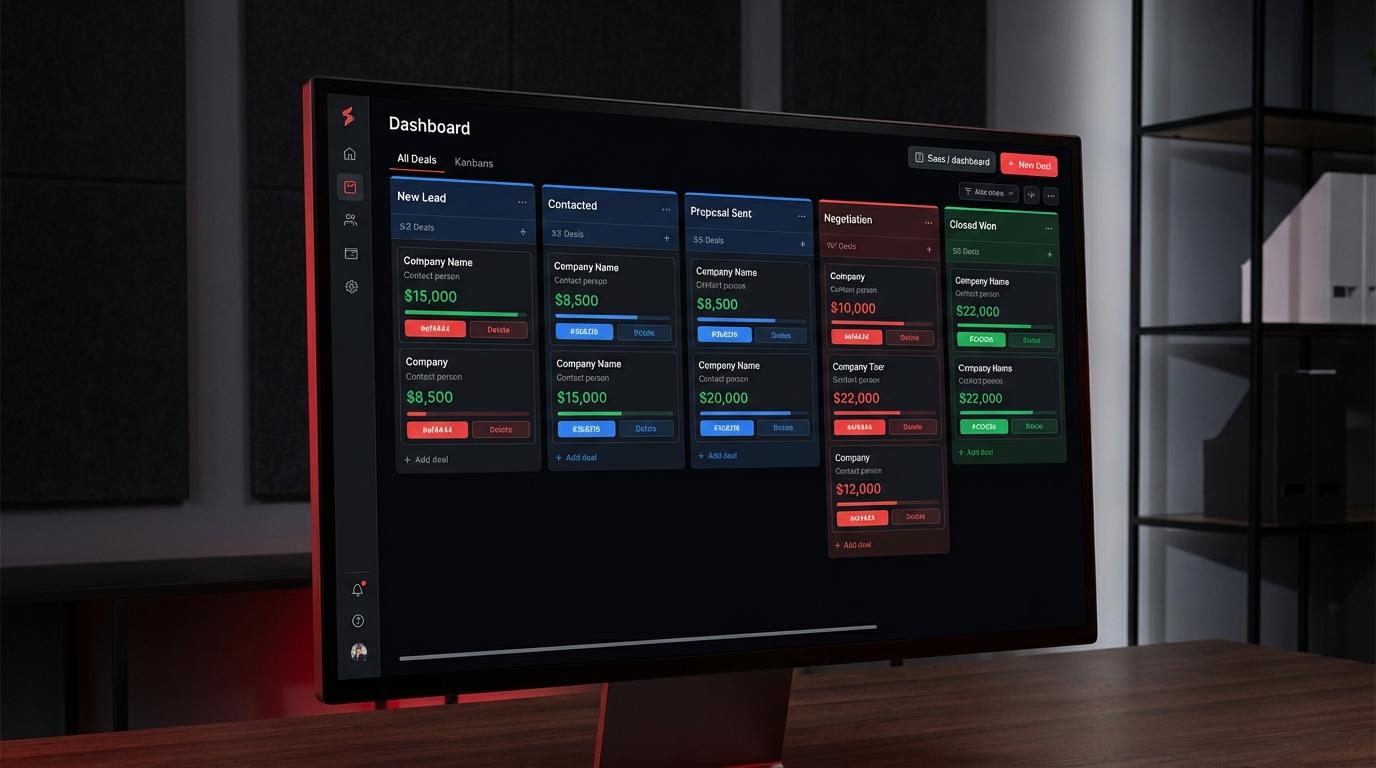 DealKillr dashboard showing sales pipeline and deal tracking